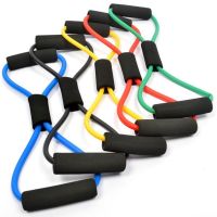 【CW】 Exercise Resistance Bands 8 Word Chest Expander Rope Workout Muscle Rubber Elastic Band