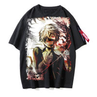 Tokyo Ghoul เสื้อยืดผู้ชายใส่ฤดูร้อนเสื้อยืดสีดำเสื้อยืดสำหรับทั้งหญิงและชายแขนสั้นสำหรับสตรีแขนสั้นวัยรุ่นเสื้อพิมพ์ลายกราฟิก