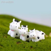 ZOCDOU 1 Piece Milch Milk Cow Dairy Cattle Brother Vaca Model Small Statue Resin Figurine Crafts Figure Ornament Miniatures