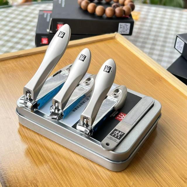 Ready Stock German Zwilling Nail clipper set high-end fingernail clipper  multi-function three piece set