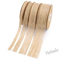 【hot sale】⊙ D18 (10 Meters/roll) DIY craft material for horticultural decoration of natural jute silk and hemp ribbon lace