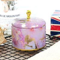 Retro Round Tin Box Jar Tea Candy Jewelry Coin Storage Container Case Candle Sealed Cans Holder Wedding Favor Gift Storage Boxes