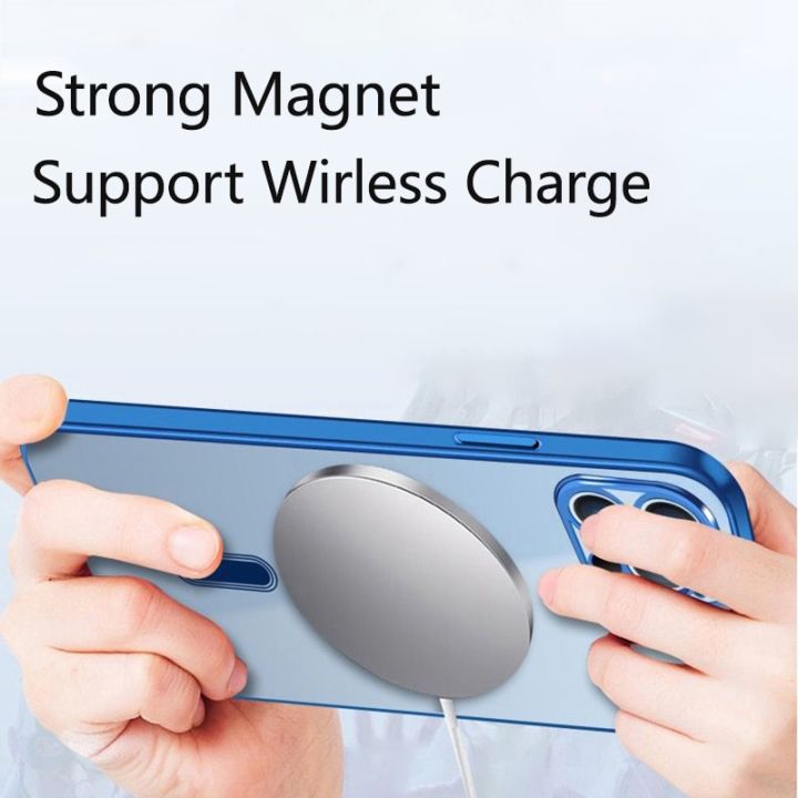 luxury-plating-clear-magnetic-for-magsafe-wireless-charge-case-for-iphone-11-13-12-14-pro-xs-max-x-xr-8-plus-soft-silicone-cover