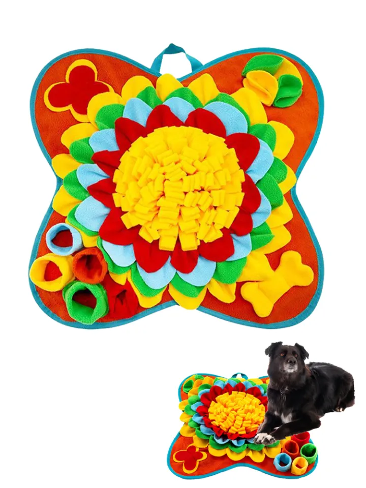 1pc Dog Snuffle Mat Toy, Pet Activity Mat, Dog Play Mat, Dog Food Toy Mat,  Dog Sniffing Pad, Pet Snuffle Feeding Mat, Slow Feeding Mat For Dogs, Dog P