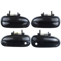 4Pcs รถภายนอกประตูด้านนอกมือจับสำหรับ Honda Civic EK3 1996 1997 1998 1999 2000 (ที่จับประตูท้ายรถ &amp; มือจับประตูหน้า)