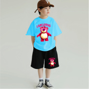 Bộ quần áo bé trai 5 tuổi-11 TUỔI Quần áo trẻ em Đồ bộ bé trai áo thun