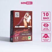 Bao cao su Gân Gai Super Men Nhiều GeL Bôi Trơn - Siêu Khoái Cảm