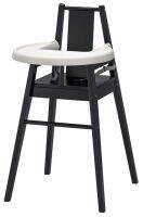 BLÅMES Highchair with tray, black (บลัวเมส เก้าอี้สูงพร้อมถาดวางอาหาร, ดำ)