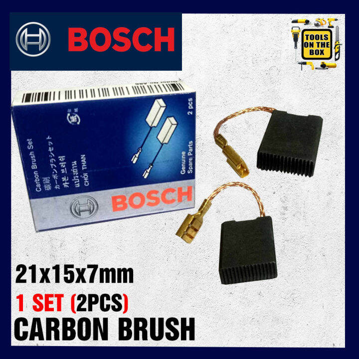 BOSCH Carbon Brush 21x15x7mm 1 Set (2pcs) Lazada PH
