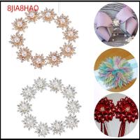 8JIA8HAO 10PCS 16MM ตกแต่งเสื้อผ้า Flatback ชุบ ปุ่ม Rhinestone หัวเข็มขัดไข่มุก ปุ่มเกล็ดหิมะ ตัดเย็บเสื้อผ้า