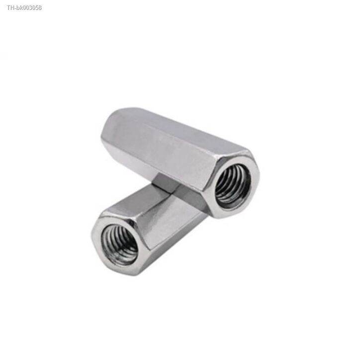 1-10pcs-m2-m2-5-m3-m4-m5-m6-m8-m10-m12-304-stainless-steel-standoff-rod-long-coupling-nut-hex-high-strength-hex-nutsert