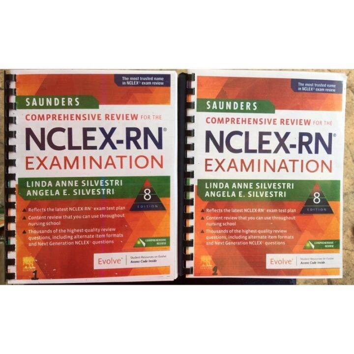 Book Saunders Nclex RN Examination Comprehensive 8th Edition Vol 1 And ...