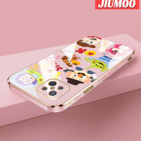 เคส JIUMOO สำหรับ OPPO A92s Reno 4z เคสการ์ตูนทอยสตอรี่ลวดลายใหม่พื้นผิวขอบสี่เหลี่ยมเคสนิ่มซิลิกาเจลกันกระแทกเคสมือถือรวมทุกฝาครอบป้องกันเลนส์กล้องถ่ายรูป