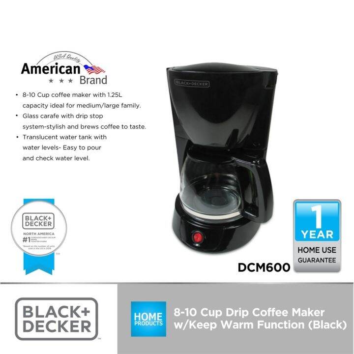 black & decker 8 cup coffee maker