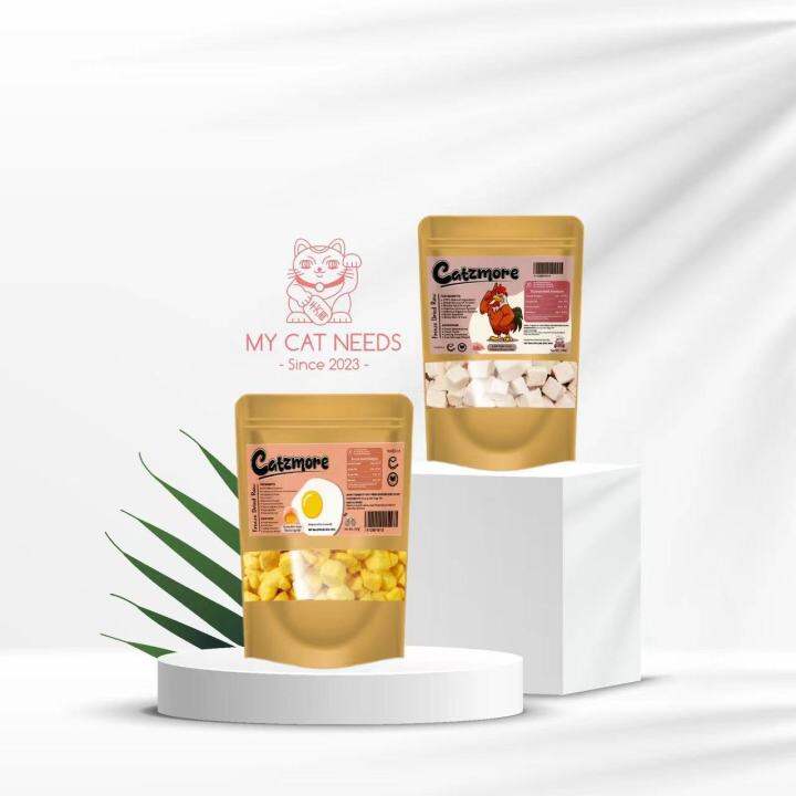 FREEZE DRIED CHICKEN CUBE AND EGG YOLK FOR CAT 100G Lazada