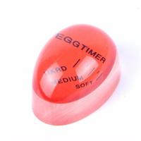 KAN-1pcs Egg Perfect Color Changing Timer Yummy Soft Hard Boiled Eggs Cooking Kitchen Eco-friendly Resin Egg Timer Red Timer Tools