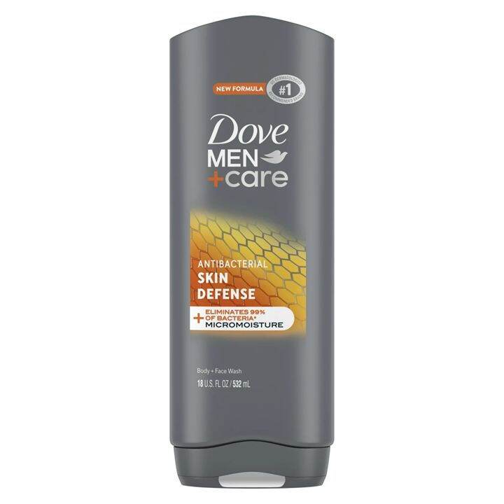 Dove Men + Care Antibacterial Skin Defense Body Wash 532ml (18oz) Jul