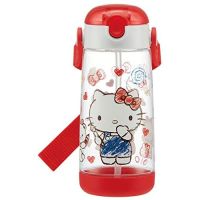 Skater PDSH5-A for children Water bottle Clear With straw Hello Kitty sketch Sanrio 480ml PDSH5 x1