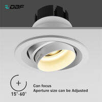 [DBF]Beam Angle Adjustable 154560 Degrees LED COB Recessed Downlight 5W 10W 15W LED Ceilin Light for Picture Background