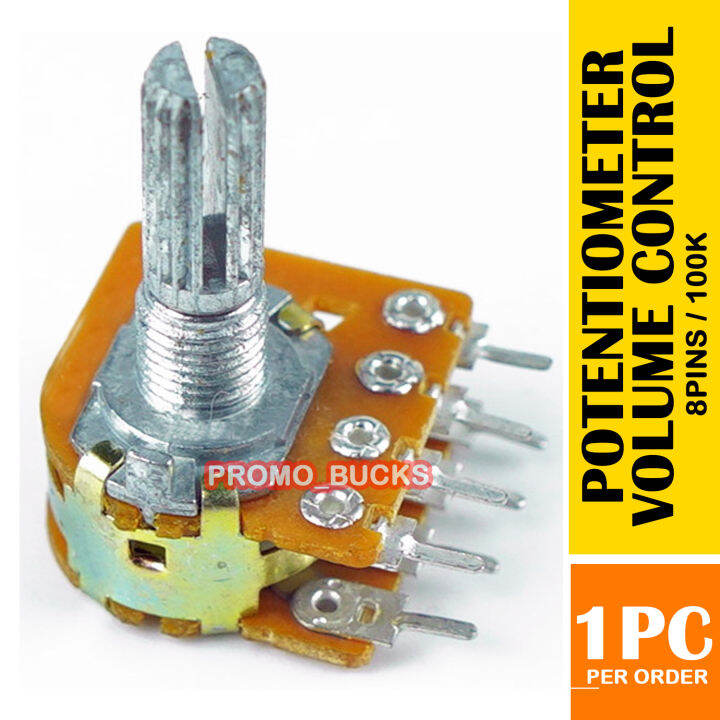 100K 8 Pins Stereo Potentiometer Volume Control Lazada PH
