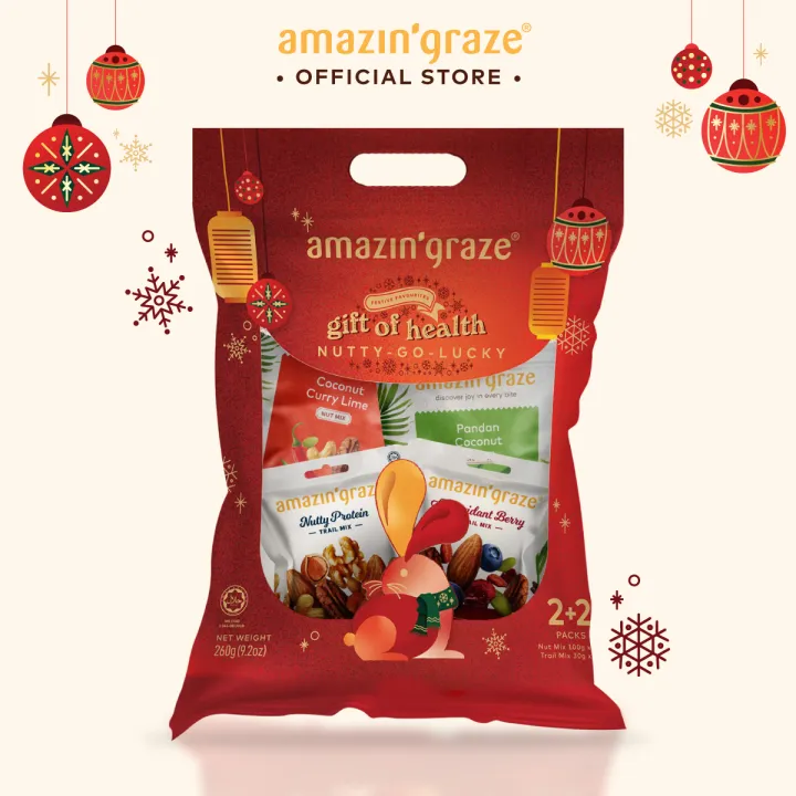 Amazin' Graze Festive Collection NuttyGoLucky 260g Lazada