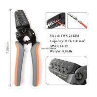 IWISS Mini Micro Open Barrel Crimping Tools Crimper Terminal Pliers for 28-20AWG JAM, Molex, Tyco, JST Terminals and Connectors Handtool parts Accessories