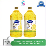 Combo 2 chai Dầu gạo lứt Simply 2L