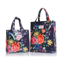 New Vintage Floral Hipster Canvas Printed Simple Shoulder Hand Bag Waterproof Shopping Bag Womens Bag Japanese And Korean Fashion