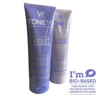 WATERMANS แชมพูม่วง และครีมนวดผมม่วง TONE ME ฺBLONDE สำหรับผมทำสี