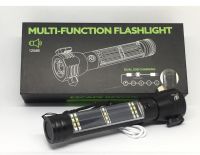 ไฟฉายพลังเสียงไซเรน 9in1 solar power flashlight Siren รุ่น T09S