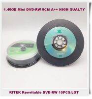 2X Mini DVD-RW DVD-RW แบบเขียนซ้ำได้1.46GB แผ่นเปล่า DVD 8ซม. 3นิ้ว Re 10ชิ้นล็อต