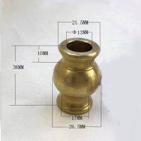 ✑ 1pcs 13mmx21.5mmx38mm copper drum type connection accessories nut lamps decorate fixed nuts thickened brass