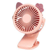 Fashionable Animal KT Cat Type Portable USB Rechargeable With clip Suitable For Office Computer Desk Small Fan Lantern