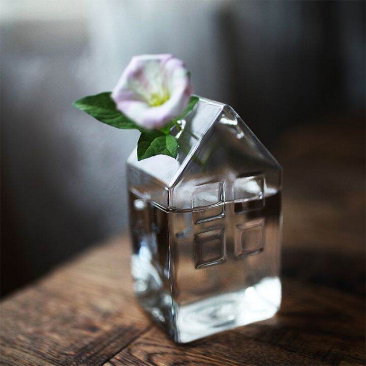 house-shape-glass-vase-flower-pot-flower-basket-flower-vase-decoration-home-nordic-decoration-dried-flower-hydroponic