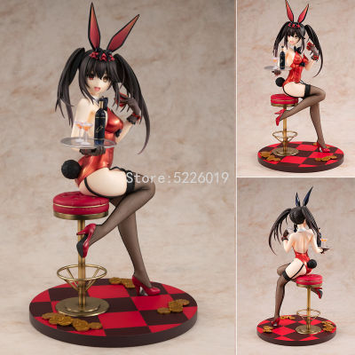 26cm KDcolle Date A Live Anime Figure Kurumi Tokisaki Action Figure Light Novel Nightmare Bunny Girl Figurine Doll Toys