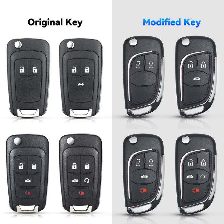 keyyou-เคส10x-แก้ไขเปลือกกุญแจรถยนต์แบบกดปุ่มสำหรับ-chevrolet-cruze-epica-lova-camaro-impala-สำหรับ-opel-2-3-4-5ปุ่มเคส-hu100