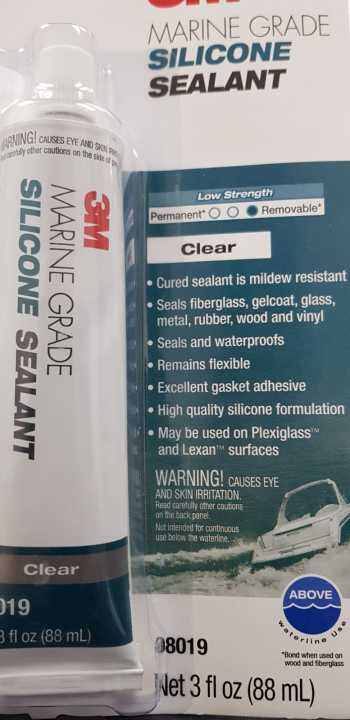 3m Marine Grade Silicone Sealant 3 Fl Oz Clear Lazada Singapore