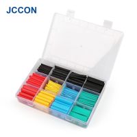 530Pcs/Box Thermoresistant Tube Heat Shrink Wrapping Kit Termoretractil Shrinking Tubing Assorted Wire Cable Sleeving Color