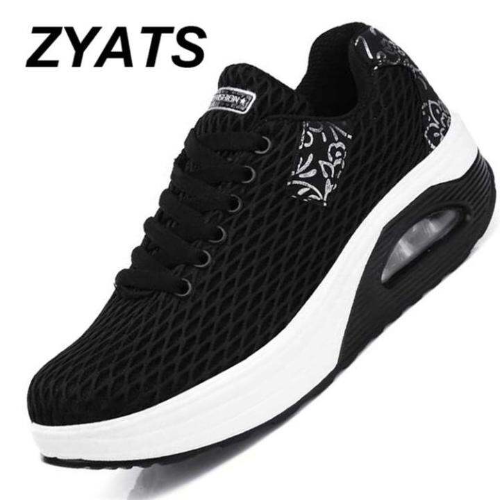 zyats-air-cushion-bottom-รองเท้าผ้าใบตาข่ายระบายอากาศใหม่สำหรับผู้หญิงรองเท้าลำลองแฟชั่นกันลื่นสำหรับฤดูร้อน