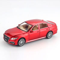 รถลากอัลลอยหล่อ Toyota Crown ขนาด1/32ของเล่นเก็บสะสมของขวัญสำหรับเด็ก