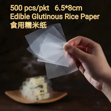 500 Sheets Edible Glutinous Rice Paper