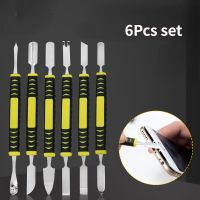 6PCS Metal Crowbar Prying Opening Repair Notebook Heads Spudger Hand Tools Sets