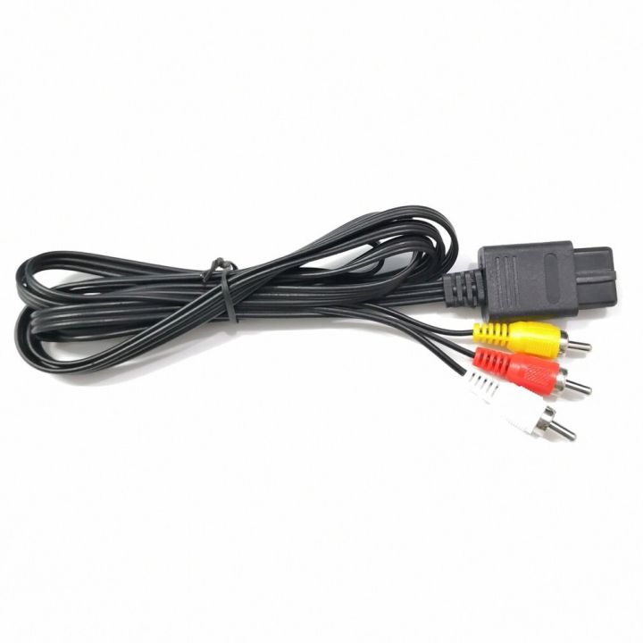 new-n64-snes-gamecube-6ft-rca-av-tv-audio-video-stereo-cable-cord-for-nintend-64-exquisitely-designed-durable