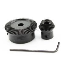 2pcs 0.5M 70T 35T 6mm Bore Metal Umbrella Tooth Bevel Gear 90 Angle Set Kit Ratio 2:1