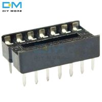 50PCS 14 Pin 14P 14pin DIP IC Socket Adaptor Solder Type Socket Pitch Dual Wipe Contact DIP-14