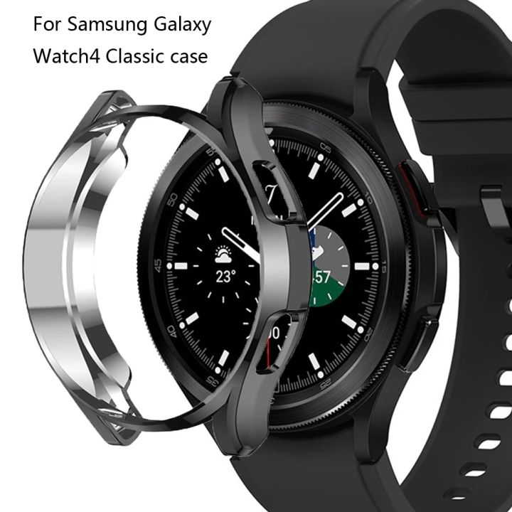 เปลี่ยนอุปกรณ์เสริมนาฬิกาสมาร์ทสำหรับ-เคส-for-samsung-galaxy-watch-6-classic-47mm-43mm-galaxy-watch-5-pro-45mm-galaxy-watch-4-classic-46mm-42mm-นาฬิกาอัจฉริยะ-กรอบป้องกัน-เคส