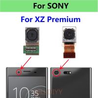 สําหรับ Sony Xperia XZ Premium XZP G8141 G8142 ด้านหน้าใบหน้าด้านหลังกล้องด้านหลังโมดูลสายดิ้น 13MP 19MP อะไหล่ทดแทน