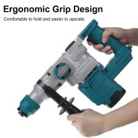 2-IN-1 Rechargeable Brushless Cordless Electric Rotary Hammer Impact Drill 1300W Power Tool For 18V Battery 4200RPM