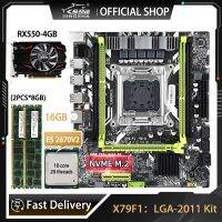 X79 LGA 2011 Office Kit Xeon Motherboard And Processor E5 2670 V2 CPU And 16GB DDR3 RAM With GDDR5 RX550 Video Card LGA2011 Kit