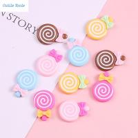 OUTILS 10ชิ้นเรซินหลังแบน Cabochon ตกแต่ง DIY เครื่องประดับอัญมณีอมยิ้ม Scrapbooking ตกแต่ง